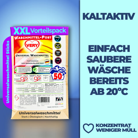 VERY Universal-Waschmittel STICKS, 50Stk.